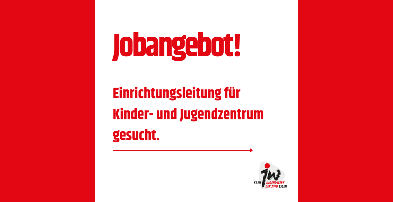 Jobangebot: Einrichtungsleitung für Kinder- und Jugendzentrum gesucht.